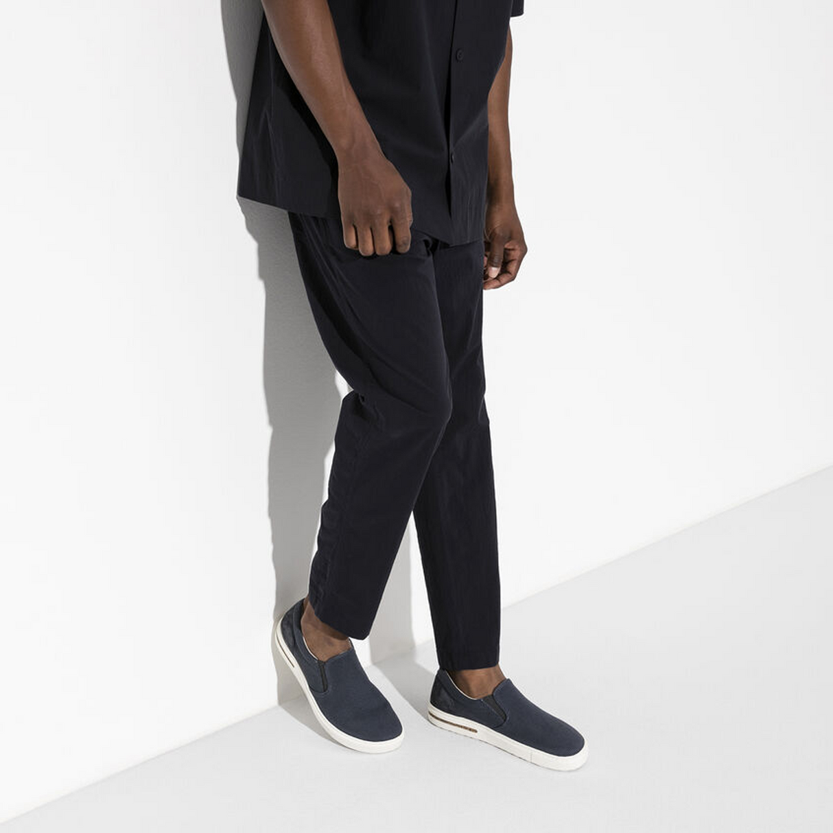 Birkenstock Oswego Slip On Sneaker (Women) - Midnight Canvas Dress-Casual - Slip On - The Heel Shoe Fitters