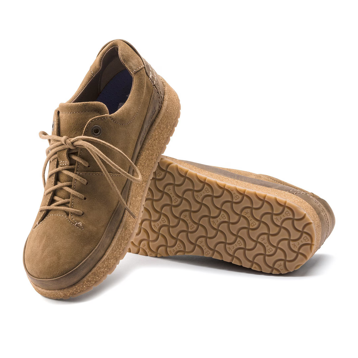Birkenstock Honnef Low Narrow Lace Up (Women) - Tea Suede Athletic - Casual - Lace Up - The Heel Shoe Fitters