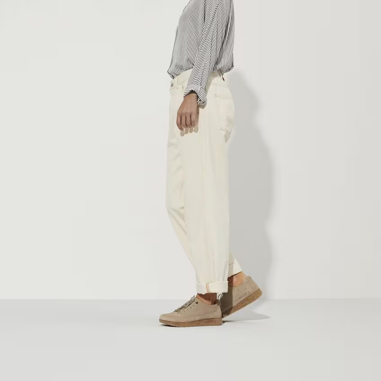 Birkenstock Honnef Low Lace Up (Unisex) - Light Sandcastle Perf Suede Dress-Casual - Lace Ups - The Heel Shoe Fitters