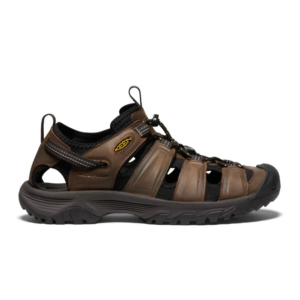 Keen Targhee III Closed Toe Active Sandal (Men) - Bison/Mulch Sandal - Active - The Heel Shoe Fitters