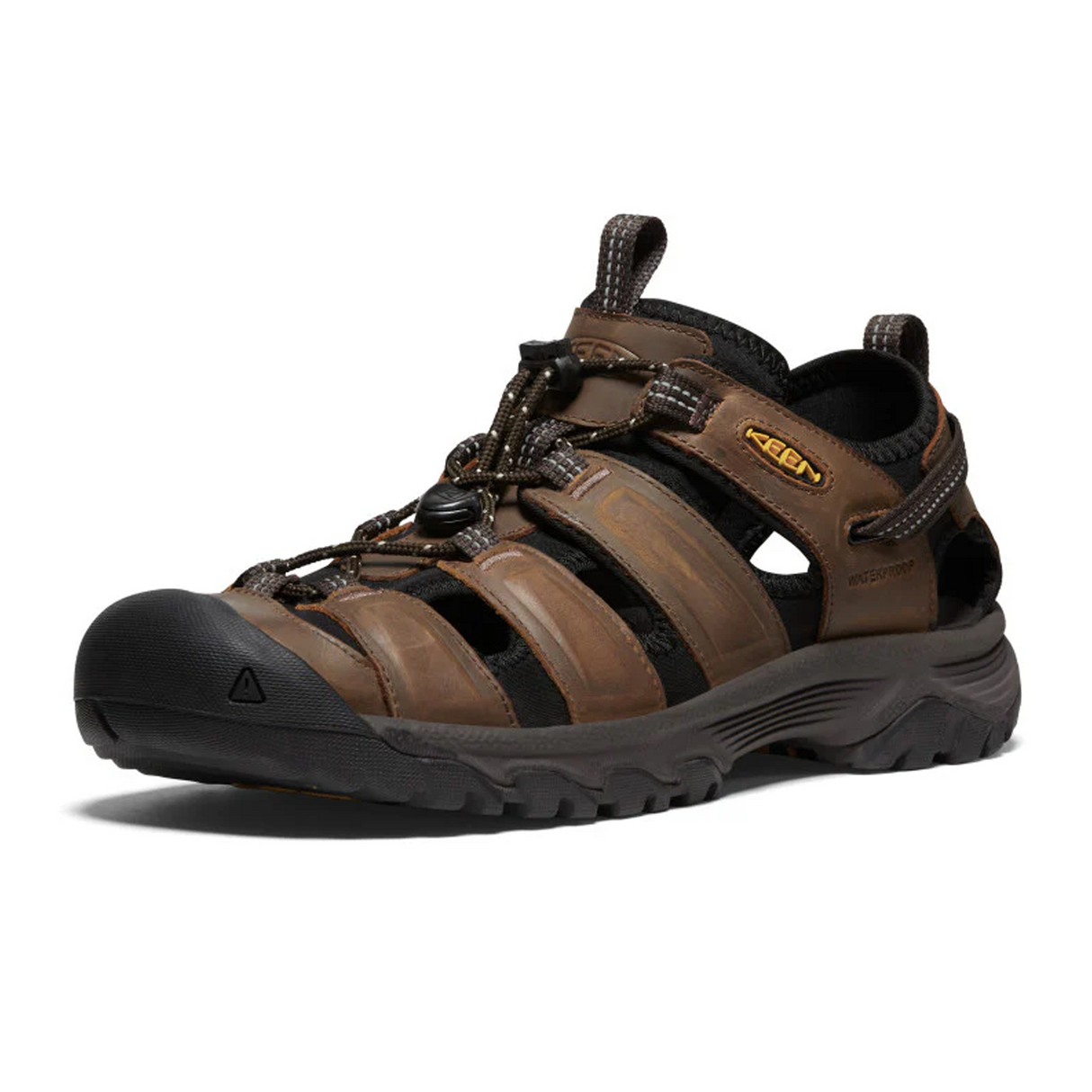 Keen Targhee III Closed Toe Active Sandal (Men) - Bison/Mulch Sandal - Active - The Heel Shoe Fitters