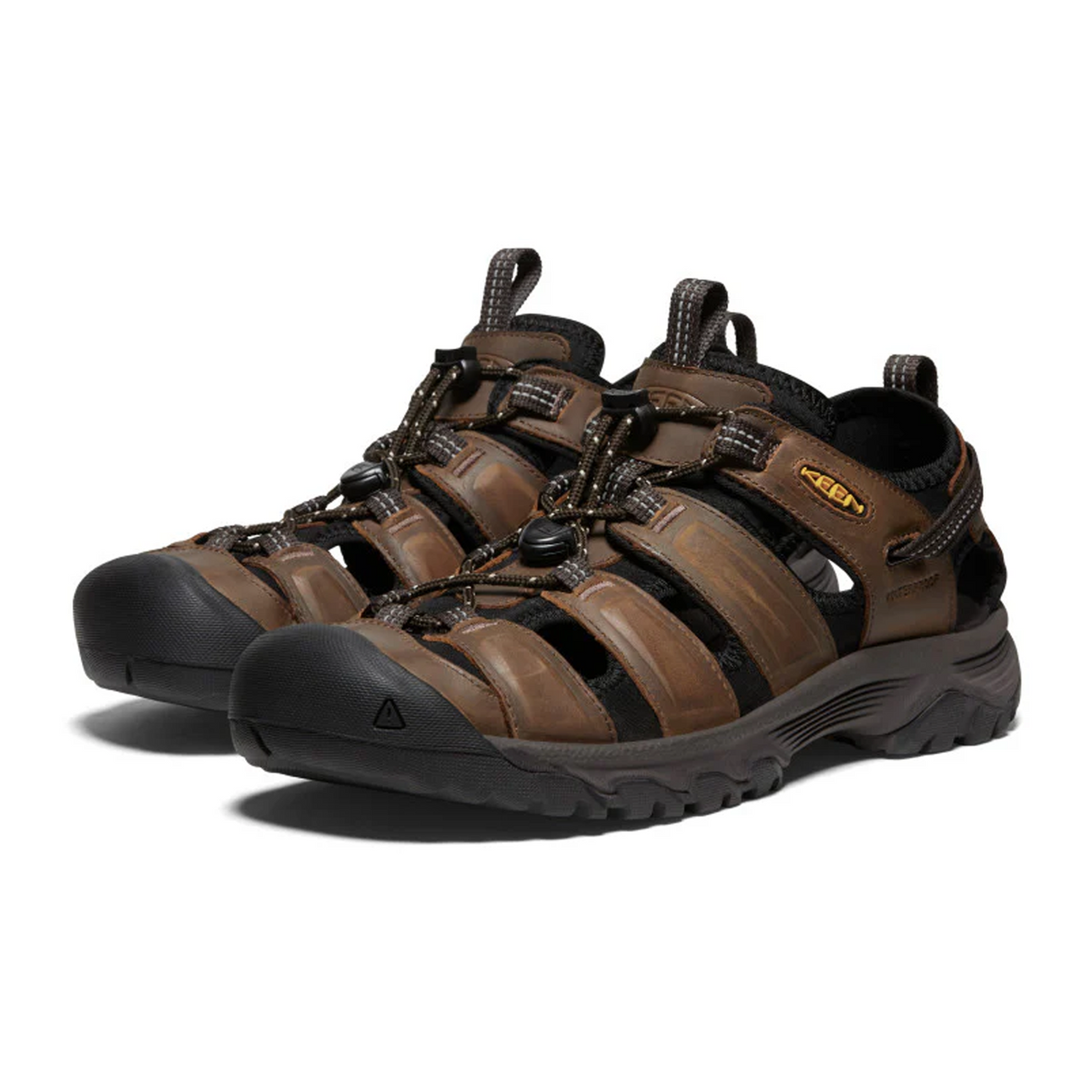 Keen Targhee III Closed Toe Active Sandal (Men) - Bison/Mulch Sandal - Active - The Heel Shoe Fitters