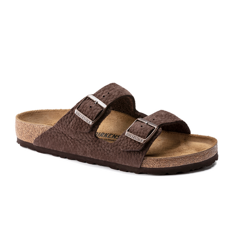 Birkenstock Arizona Slide Sandal (Men) - Desert Buck Roast Nubuck Sandals - Slide - The Heel Shoe Fitters