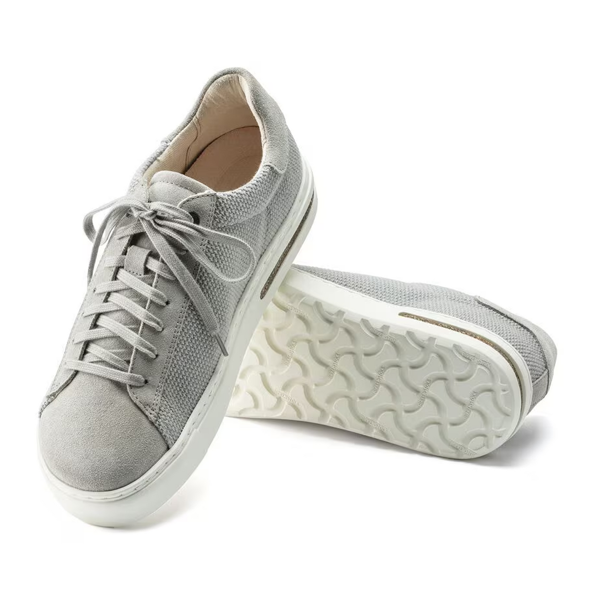 Birkenstock Bend Narrow Sneaker (Women) - Whale Gray Canvas Athletic - Casual - Lace Up - The Heel Shoe Fitters