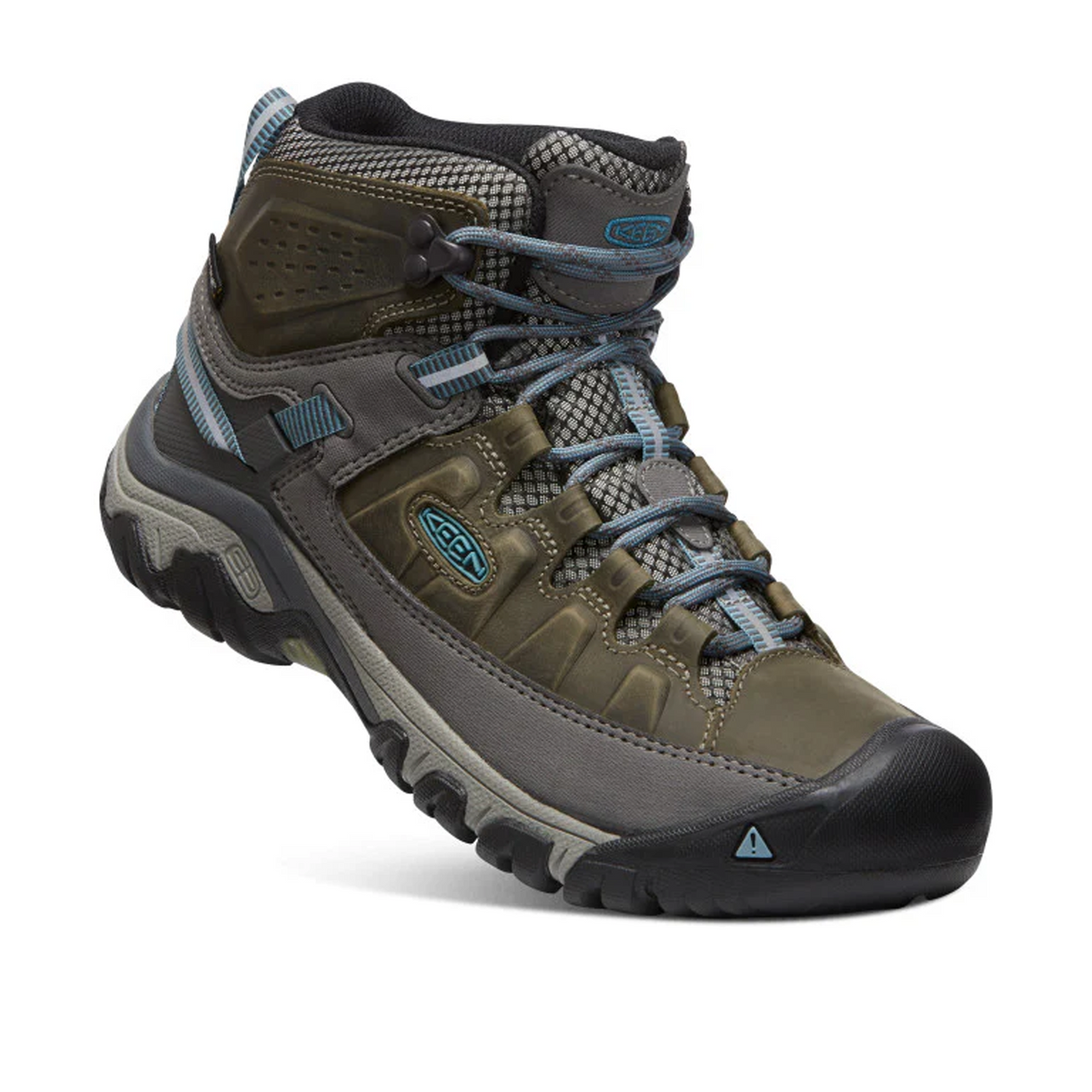Keen Targhee III Waterproof Mid Hiking Boot (Women) - Magnet/Atlantic Blue Boots - Hiking - Mid - The Heel Shoe Fitters