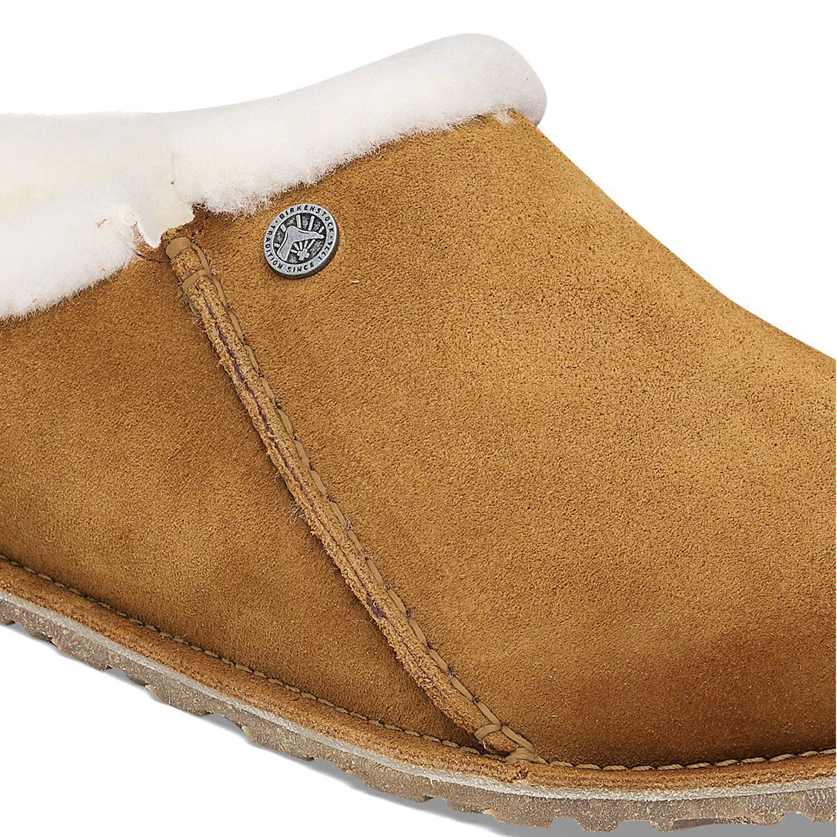 Birkenstock Zermatt Premium Slipper (Women) - Mink Suede/Natural Shearling Dress-Casual - Slipper - The Heel Shoe Fitters