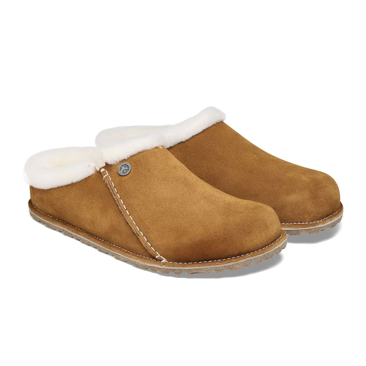 Birkenstock Zermatt Premium Slipper (Women) - Mink Suede/Natural Shearling Dress-Casual - Slipper - The Heel Shoe Fitters