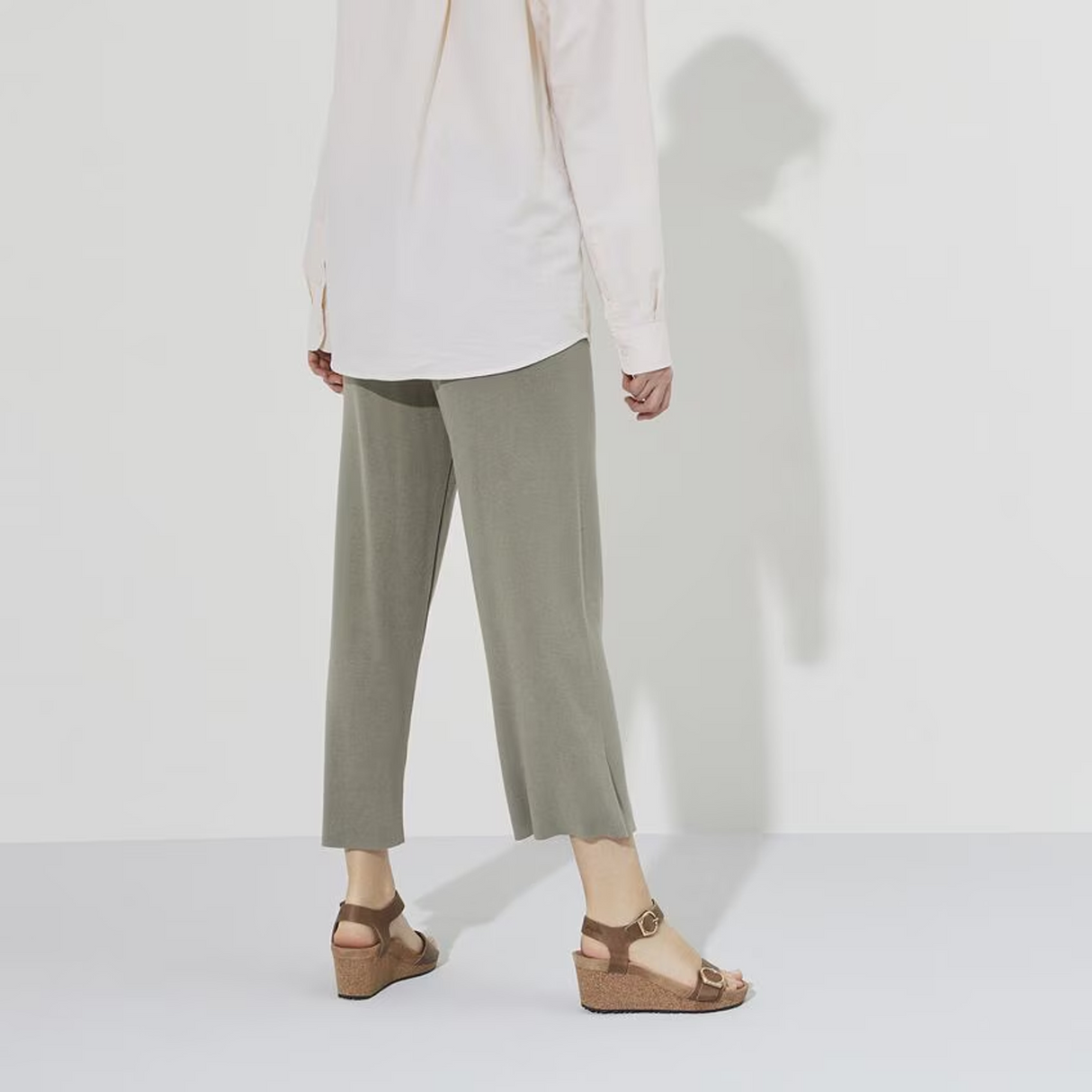 Birkenstock Soley Ring-Buckle Narrow Wedge Sandal (Women) - Cognac Oiled Leather Sandal - Heel/Wedge - The Heel Shoe Fitters