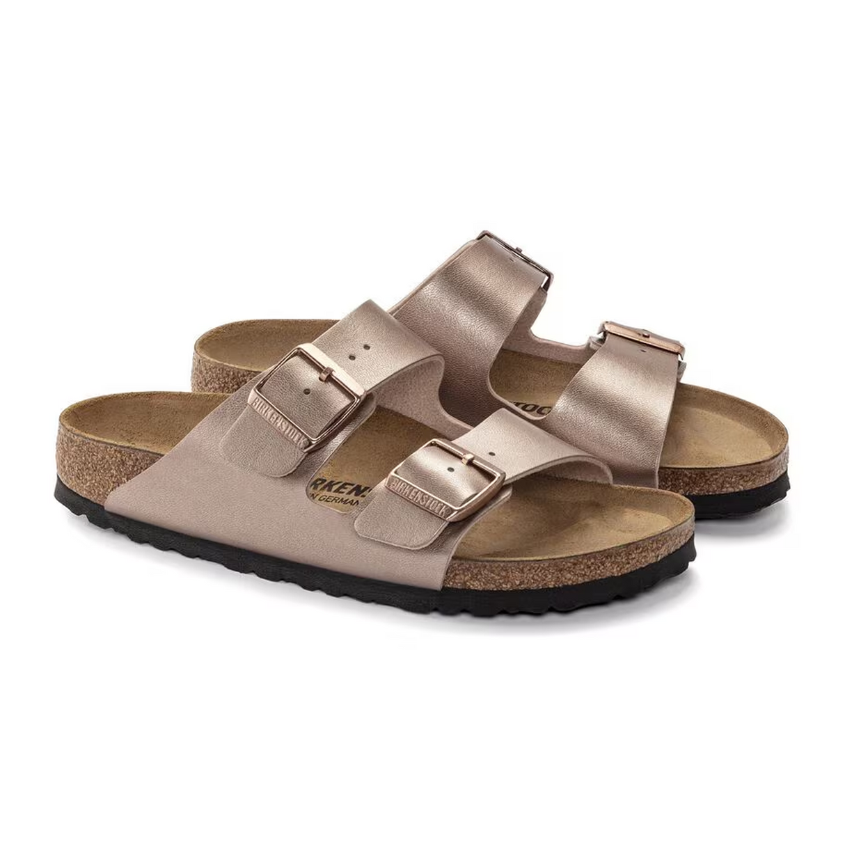 Birkenstock Arizona Slide Sandal (Women) - Copper Birko-Flor Sandal - Slide - The Heel Shoe Fitters