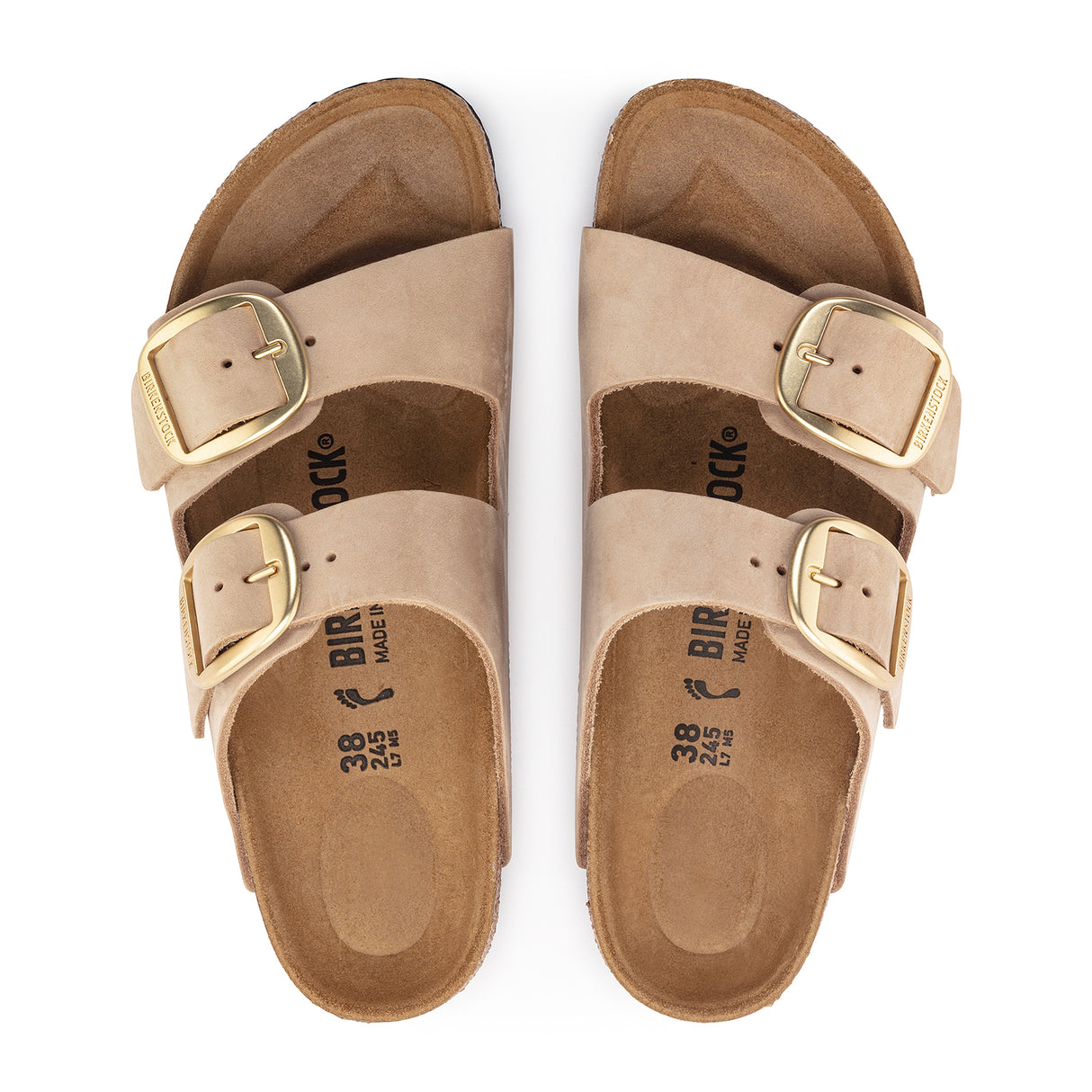 Birkenstock Arizona Big Buckle Nubuck Slide Sandal (Women) Sandal - Slide - The Heel Shoe Fitters