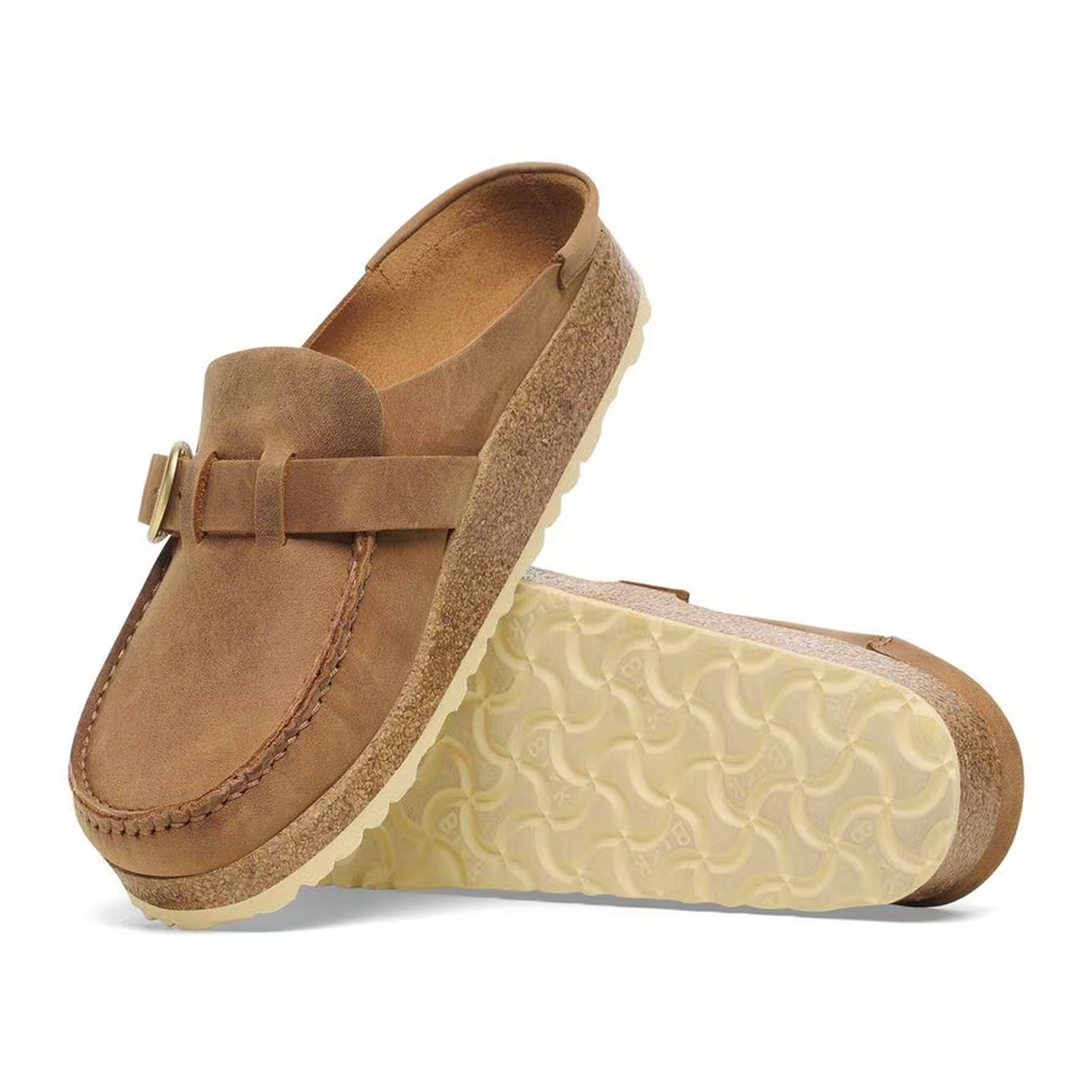 Birkenstock Buckley Clog (Women) - Cognac Oiled Leather Dress-Casual - Clogs & Mules - The Heel Shoe Fitters