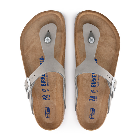 Birkenstock Gizeh Soft Footbed Thong Sandal (Women) - Dove Grey Sandals - Thong - The Heel Shoe Fitters