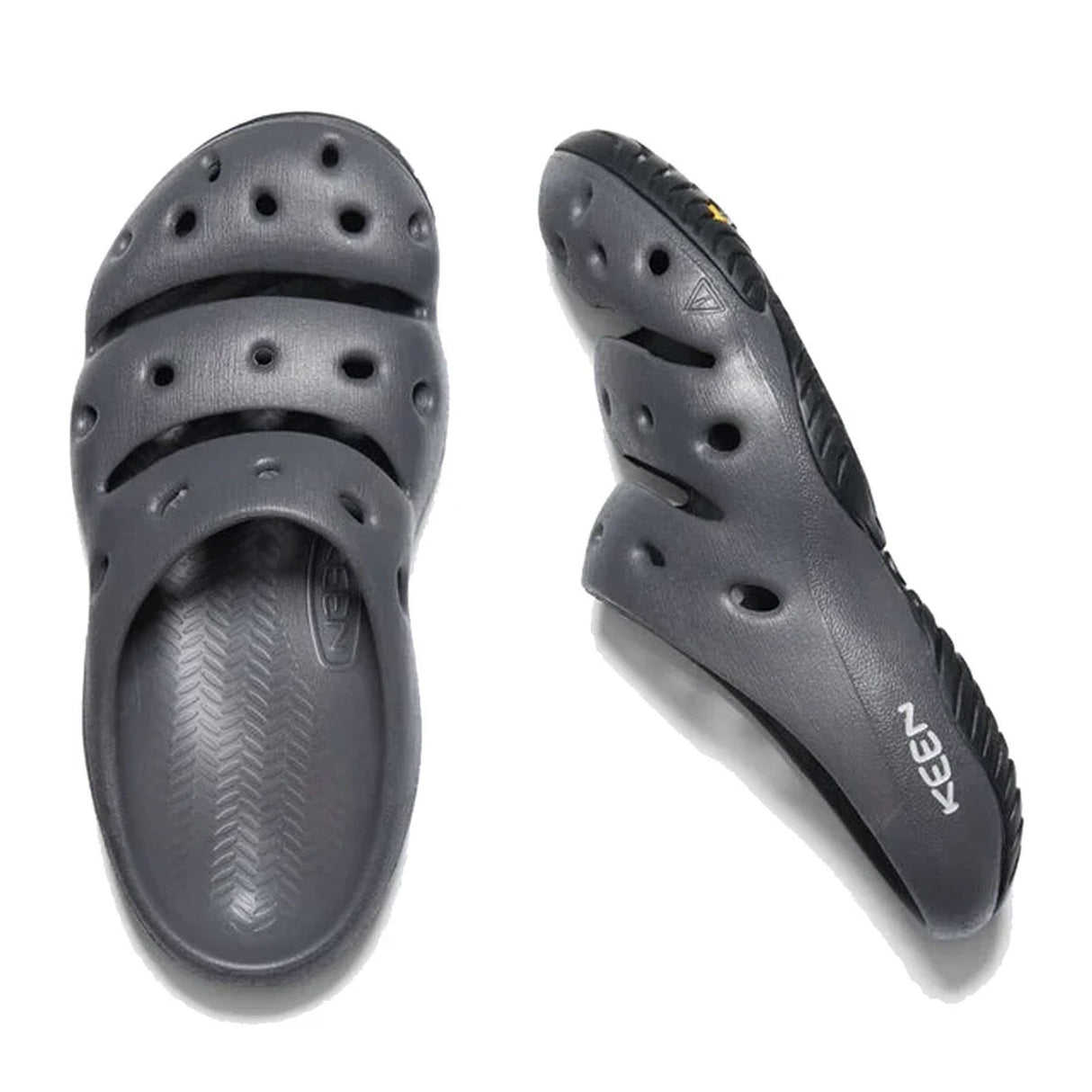 Keen Yogui Slide (Women) - Magnet/Black Sandal - Slide - The Heel Shoe Fitters