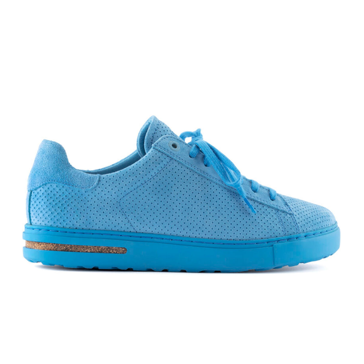 Birkenstock Bend Narrow Sneaker (Women) - Sky Blue Embossed Suede Athletic - Casual - Lace Up - The Heel Shoe Fitters