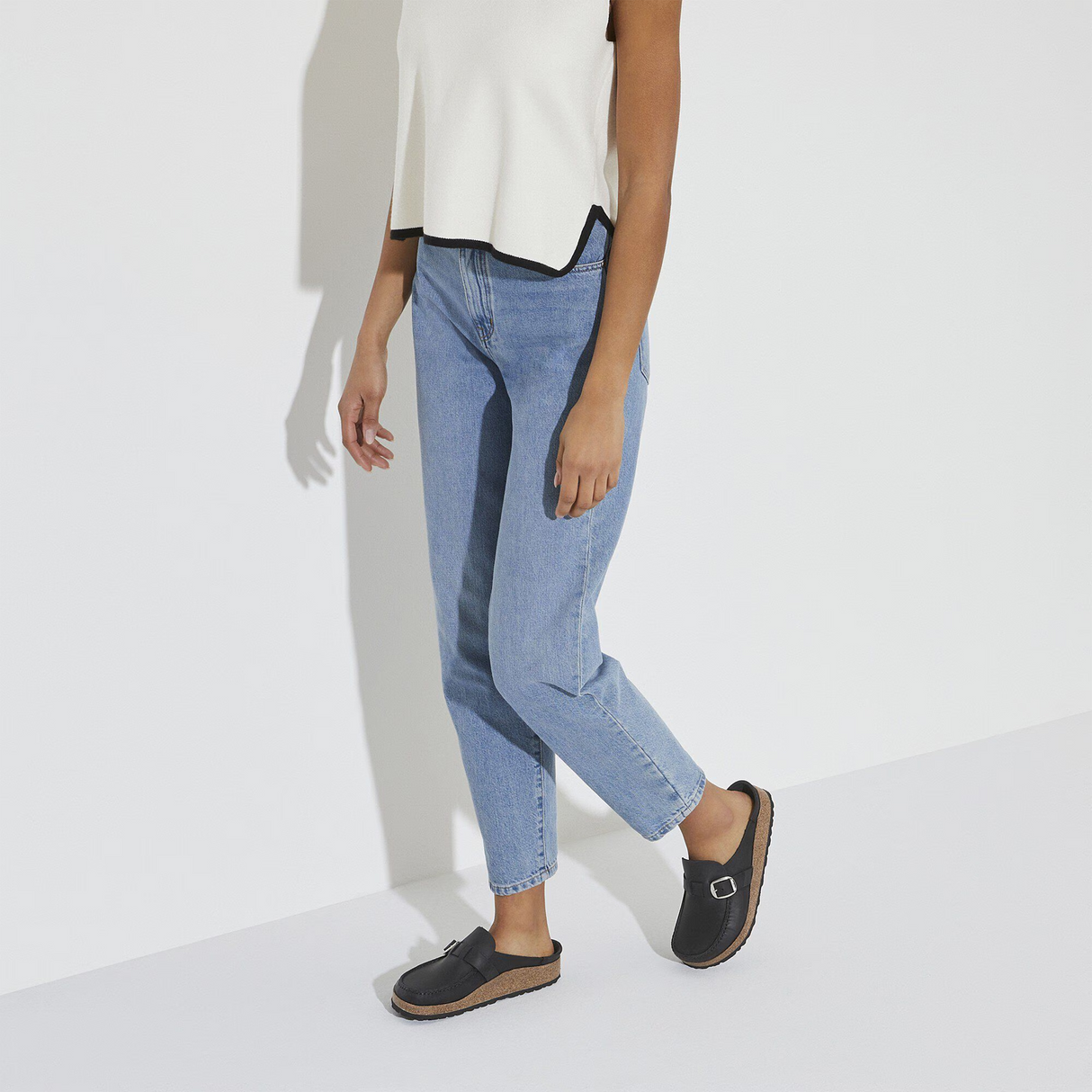 Birkenstock Buckley Clog (Women) - Black Oiled Leather Dress-Casual - Clogs & Mules - The Heel Shoe Fitters