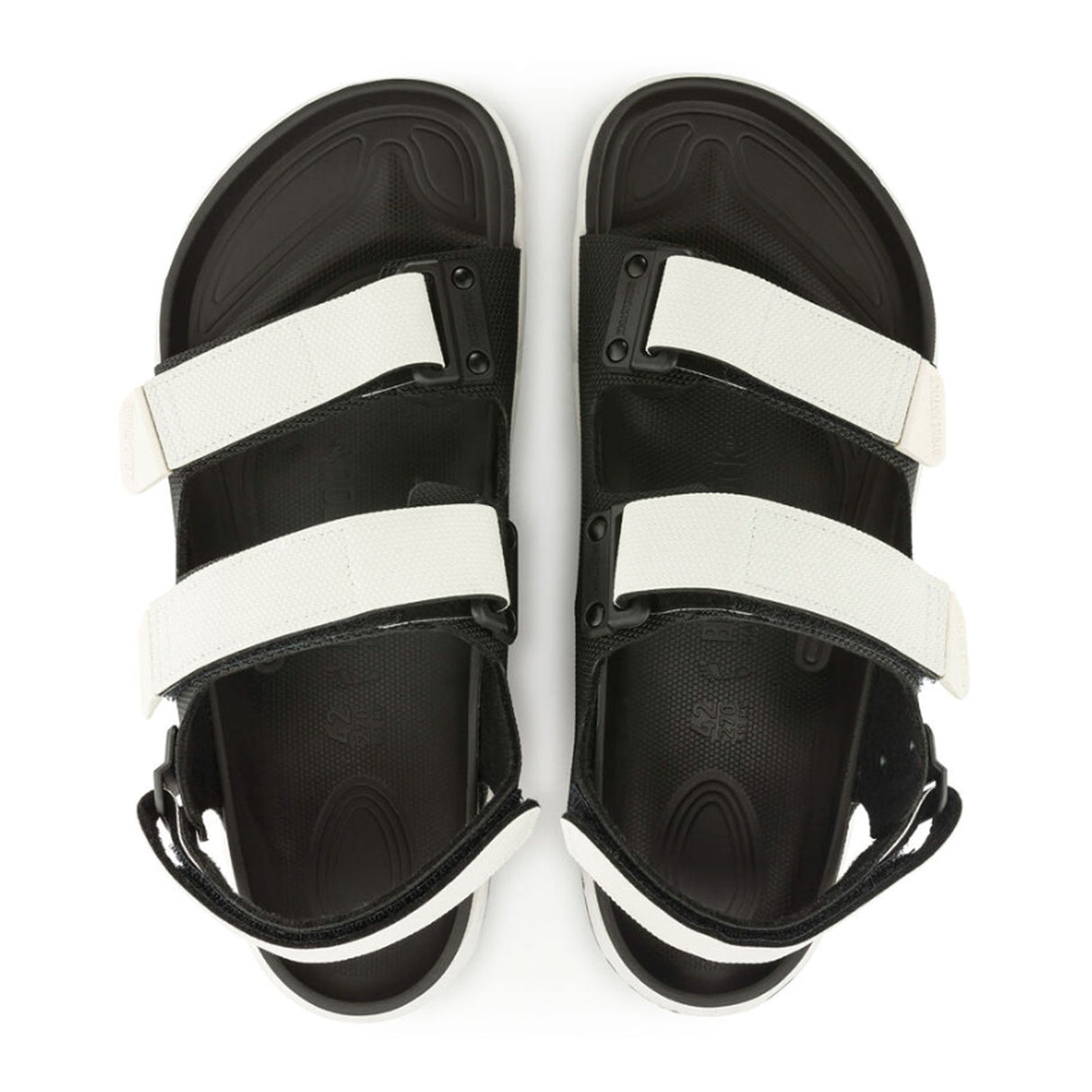 Birkenstock Tatacoa CE Backstrap Sandal (Men) - Black/White Birko-Flor Futura Sandal - Active - The Heel Shoe Fitters