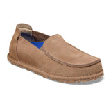 Birkenstock Utti Deep Blue Narrow Slip On Loafer (Women) - Taupe Suede Dress-Casual - Loafers - The Heel Shoe Fitters