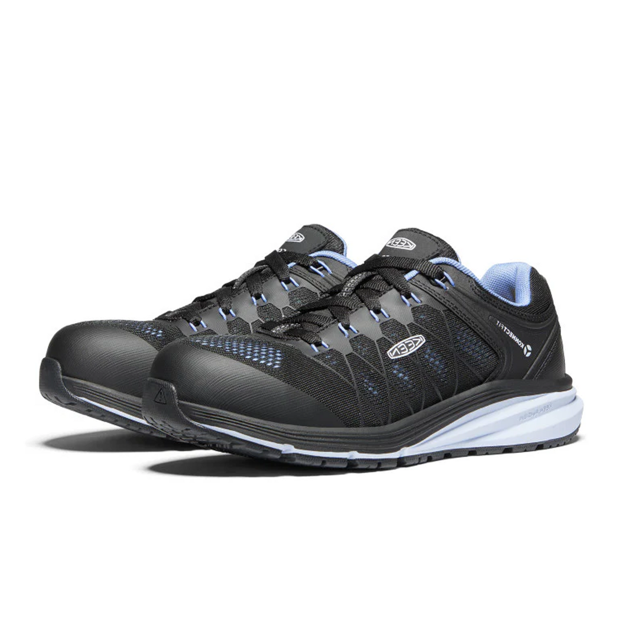 Keen Utility Vista Energy ESD Carbon Fiber Toe Work Shoe (Women) - Hydrangea/Black Boots - Work - Low - Other - The Heel Shoe Fitters