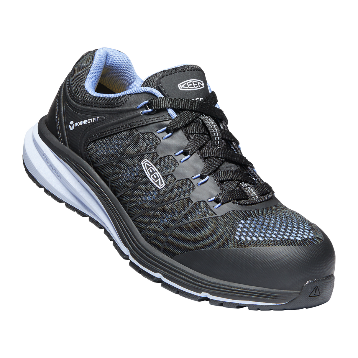 Keen Utility Vista Energy ESD Carbon Fiber Toe Work Shoe (Women) - Hydrangea/Black Boots - Work - Low - Other - The Heel Shoe Fitters