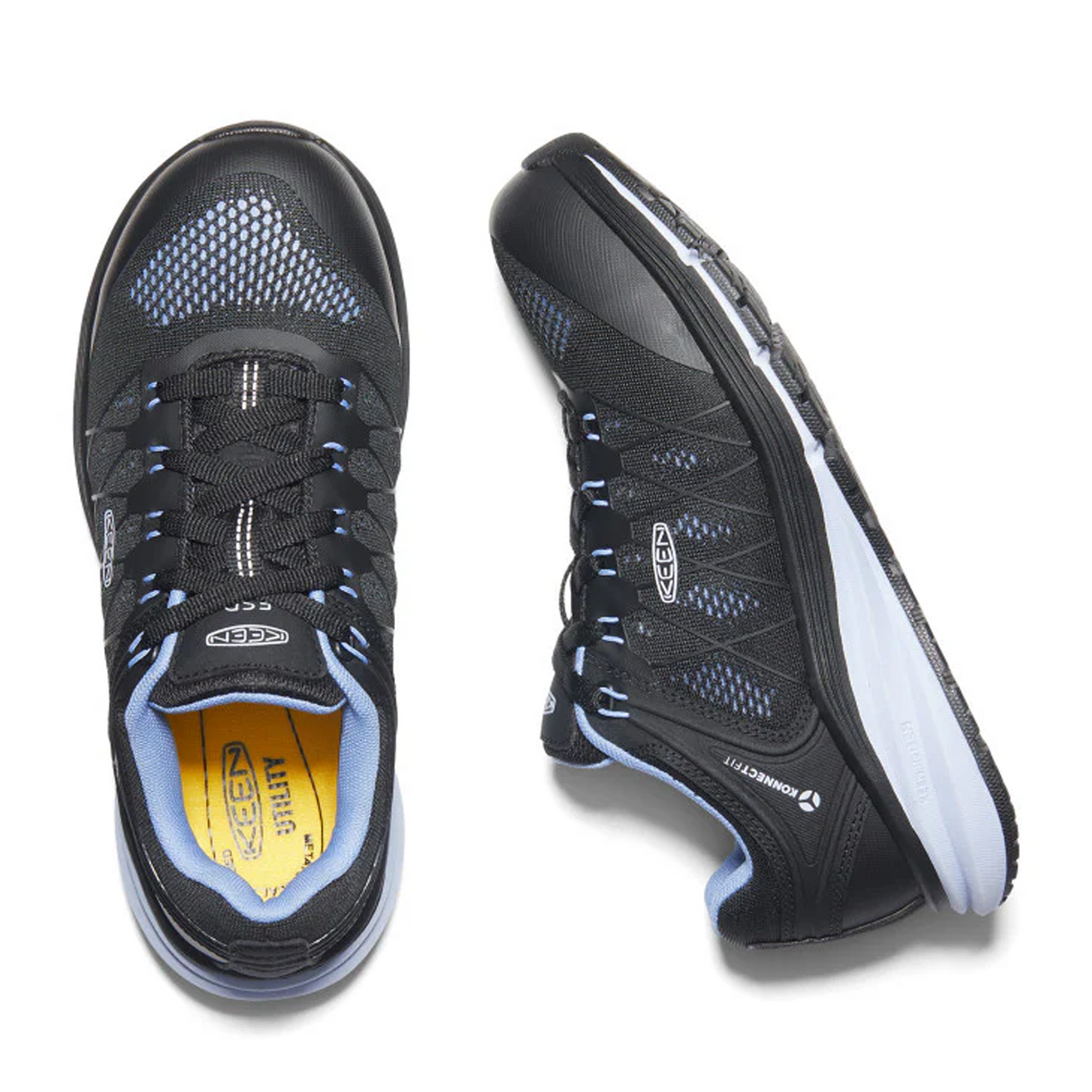 Keen Utility Vista Energy ESD Carbon Fiber Toe Work Shoe (Women) - Hydrangea/Black Boots - Work - Low - Other - The Heel Shoe Fitters