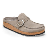 Birkenstock Buckley Narrow Clog (Women) - Corduroy Stone Coin Dress-Casual - Clogs & Mules - The Heel Shoe Fitters