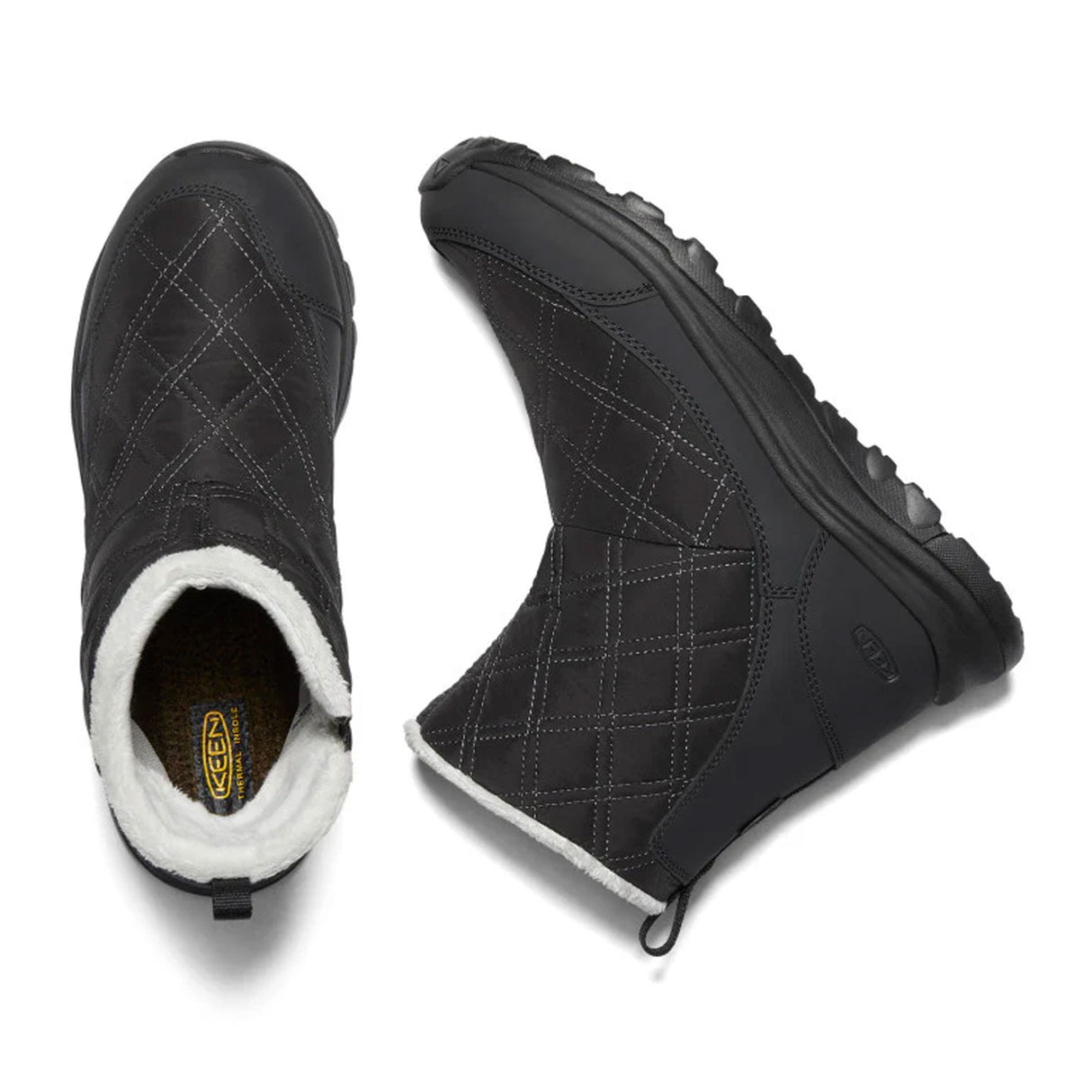 Keen Terradora II Winter Pull On Waterproof Boot (Women) - Black/Black Boots - Winter - Mid Boot - The Heel Shoe Fitters