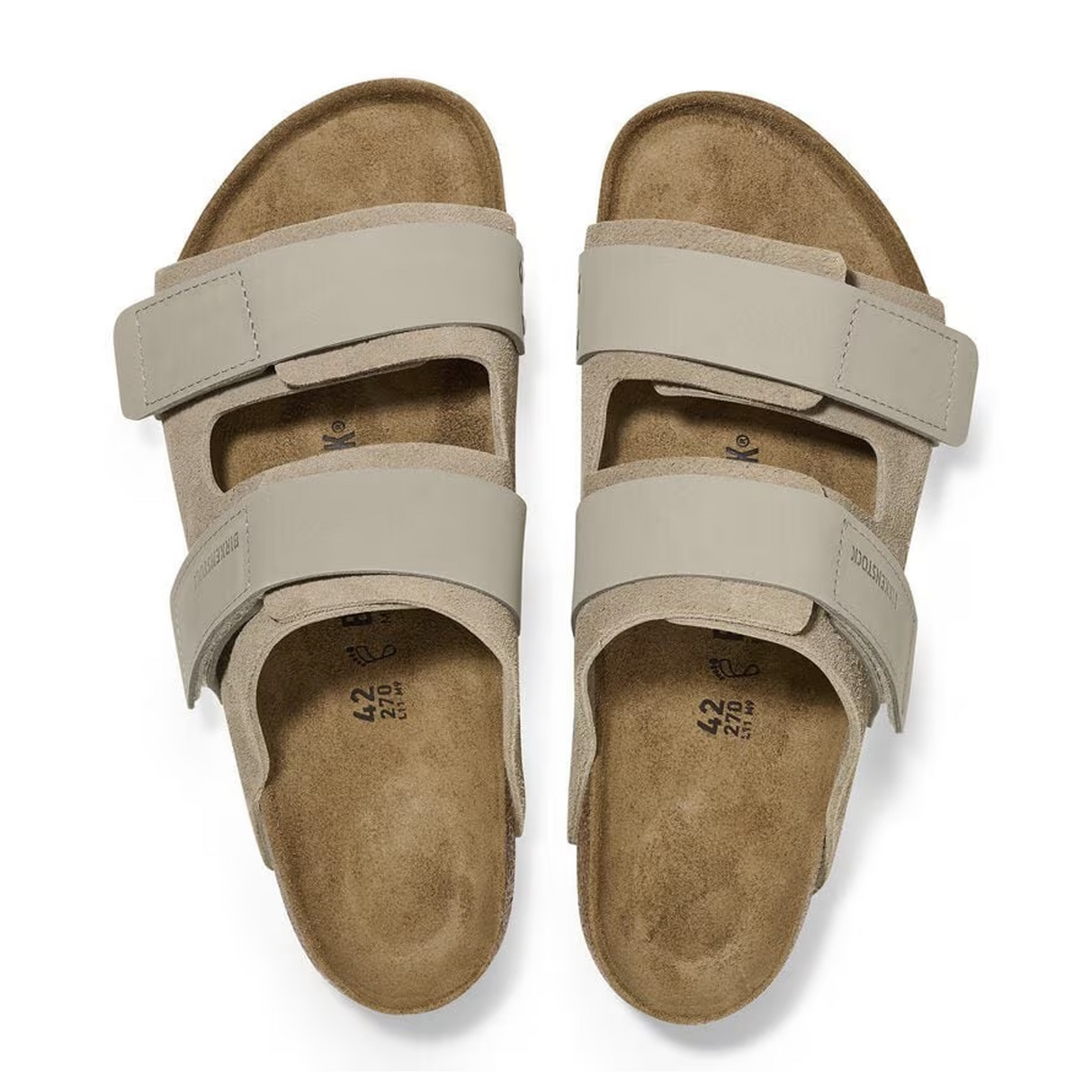 Birkenstock Uji Slide Sandal (Men) - Taupe Suede/Taupe Nubuck Sandal - Slide - The Heel Shoe Fitters