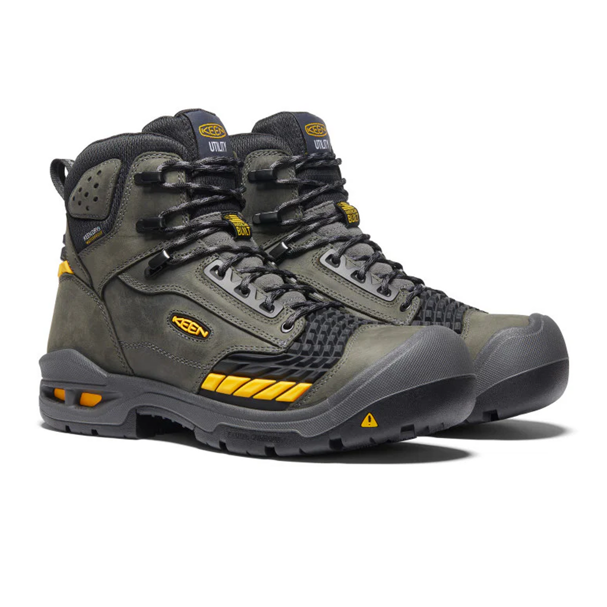 Keen Utility Troy 6" Waterproof Carbon Toe Boot (Men) - Magnet/Black Boots - Work - 6 Inch - The Heel Shoe Fitters