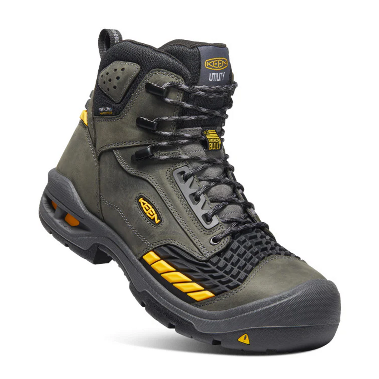 Keen Utility Troy 6" Waterproof Carbon Toe Boot (Men) - Magnet/Black Boots - Work - 6 Inch - The Heel Shoe Fitters