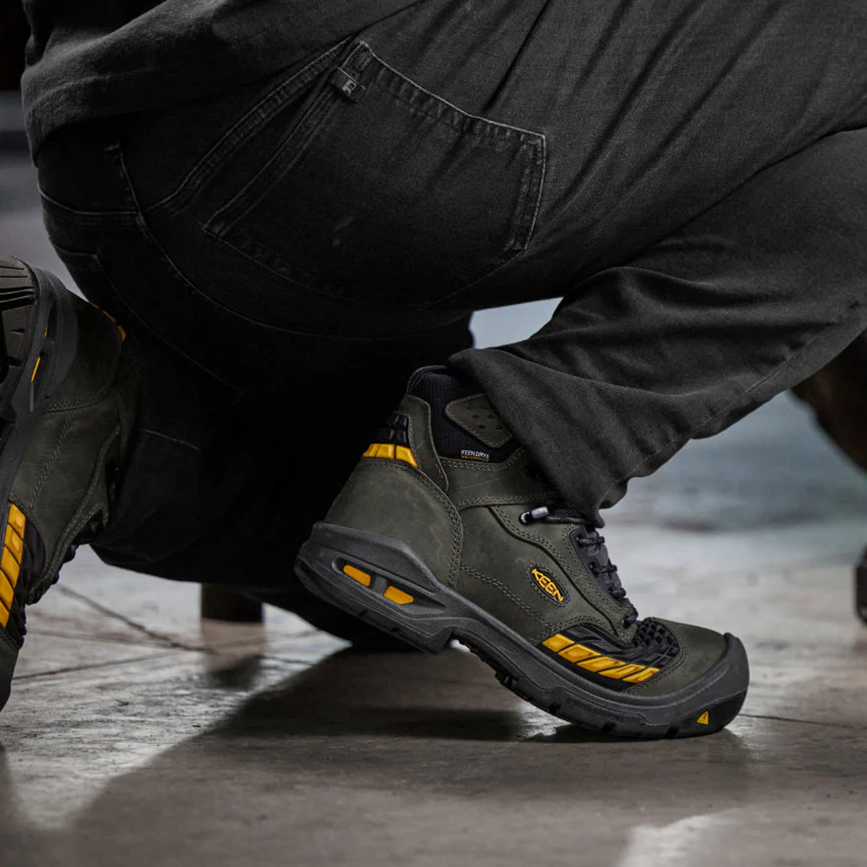 Keen Utility Troy 6" Waterproof Carbon Toe Boot (Men) - Magnet/Black Boots - Work - 6 Inch - The Heel Shoe Fitters