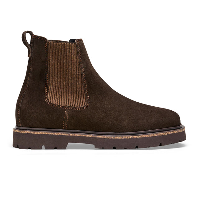 Birkenstock Highwood Deep Blue Chelsea Boot (Women) - Mocha Suede Boots - Casual - Mid - The Heel Shoe Fitters