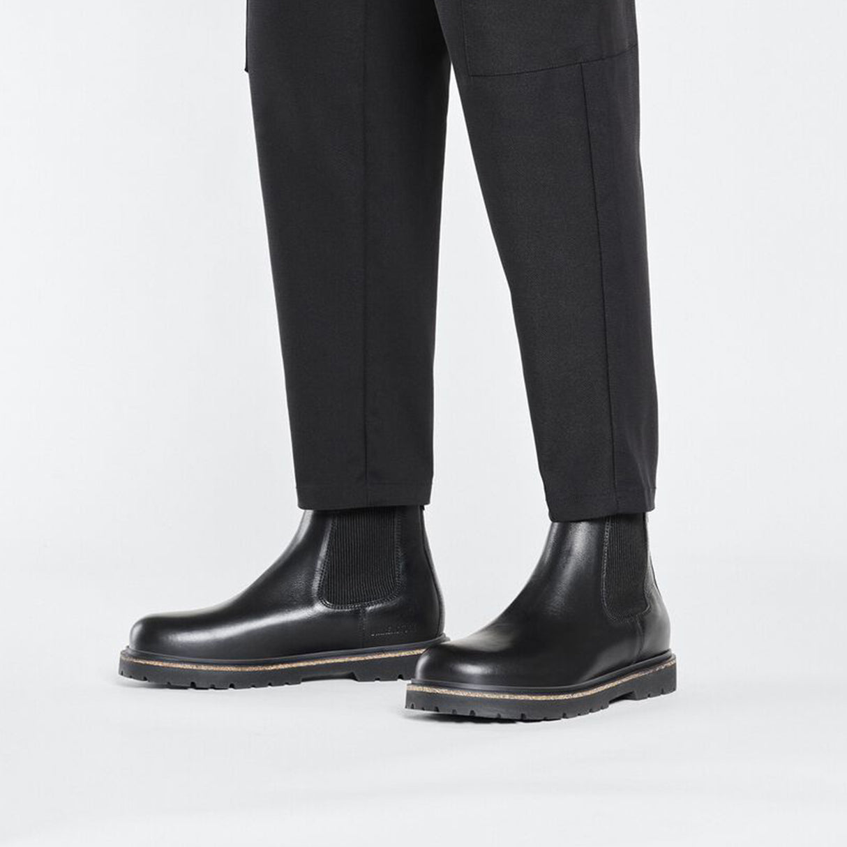 Birkenstock Highwood Chelsea Boot (Men) - Black Leather Boots - Casual - Low - The Heel Shoe Fitters