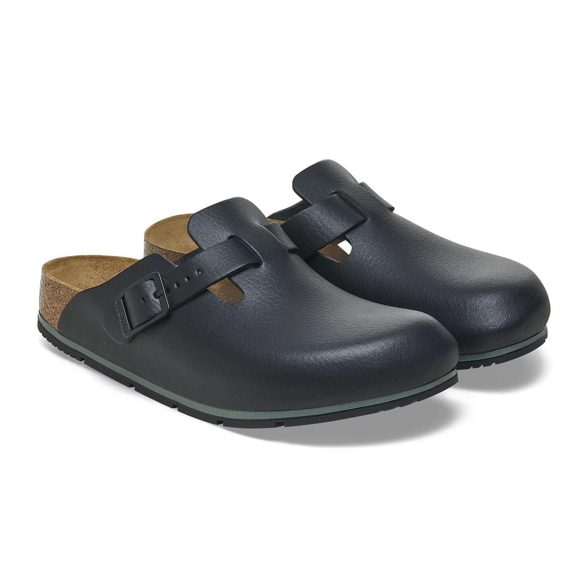 Birkenstock Boston Pro Clog (Men) - Black Leather
