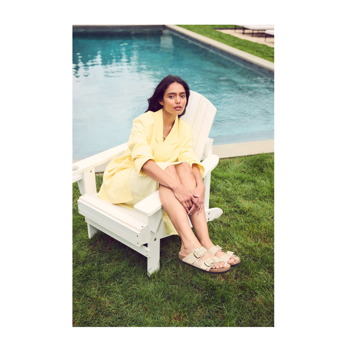 Birkenstock Arizona Big Buckle High Shine Leather Slide Sandal (Women) Sandal - Slide - The Heel Shoe Fitters