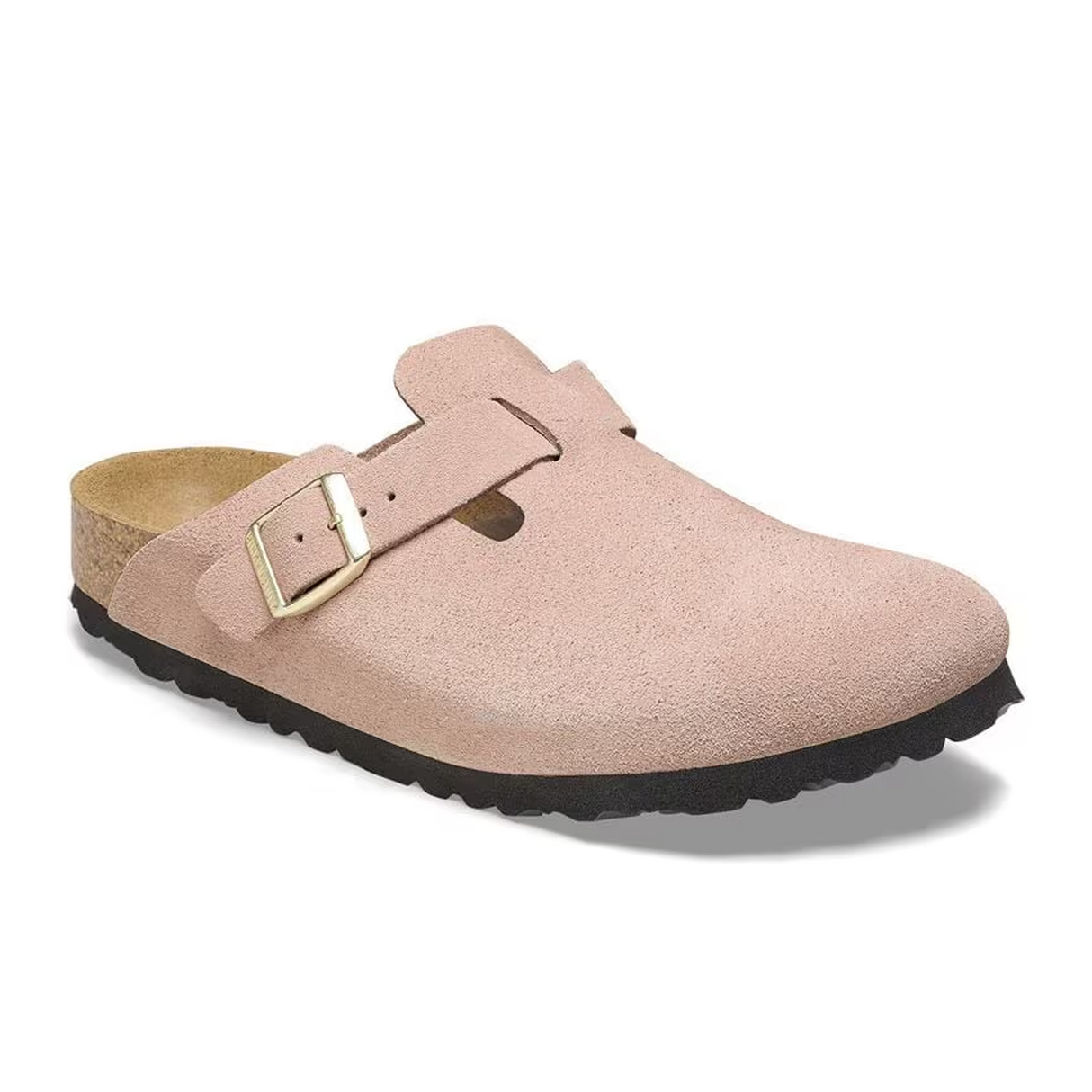 Birkenstock Boston Narrow Clog (Women) - Light Rose Suede Dress-Casual - Clogs & Mules - The Heel Shoe Fitters