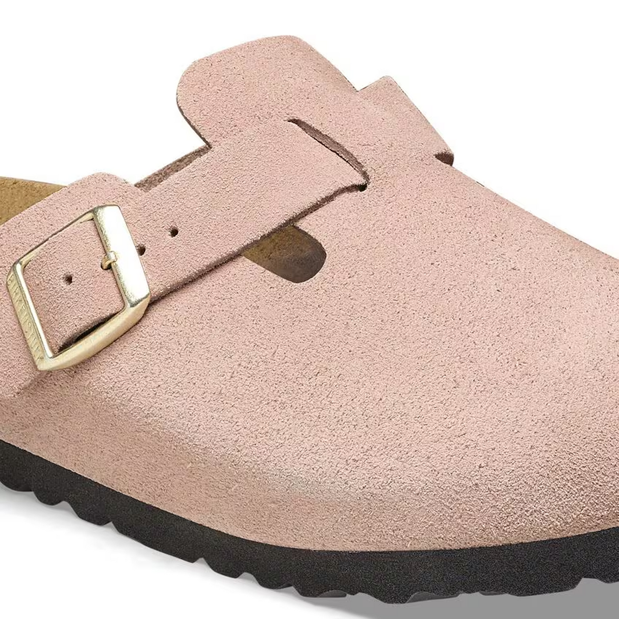 Birkenstock Boston Narrow Clog (Women) - Light Rose Suede Dress-Casual - Clogs & Mules - The Heel Shoe Fitters