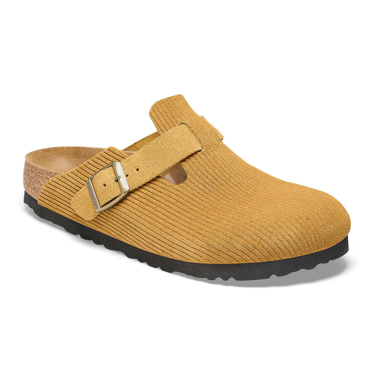 Birkenstock Boston Narrow Clog (Women) - Corduroy Cork Brown Dress-Casual - Clogs & Mules - The Heel Shoe Fitters