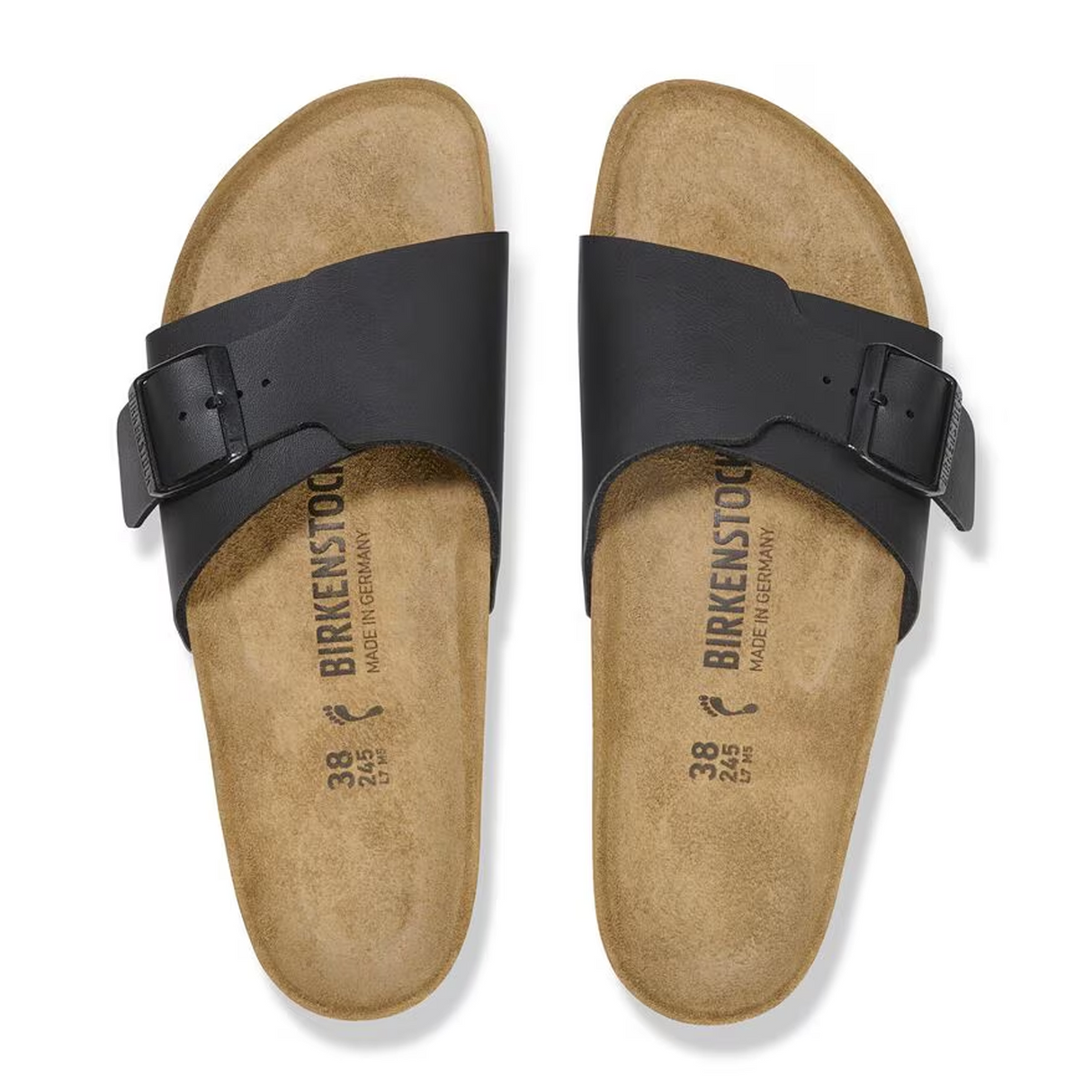 Birkenstock Catalina Narrow Slide Sandal (Women) - Black Birko-Flor Sandal - Slide - The Heel Shoe Fitters