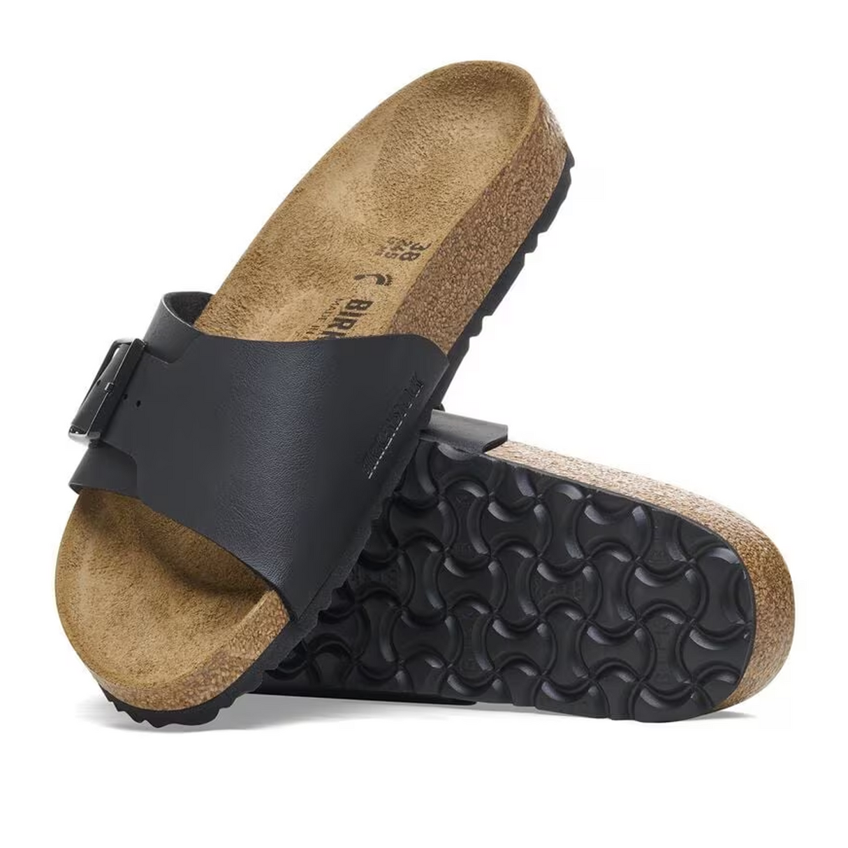 Birkenstock Catalina Narrow Slide Sandal (Women) - Black Birko-Flor Sandal - Slide - The Heel Shoe Fitters