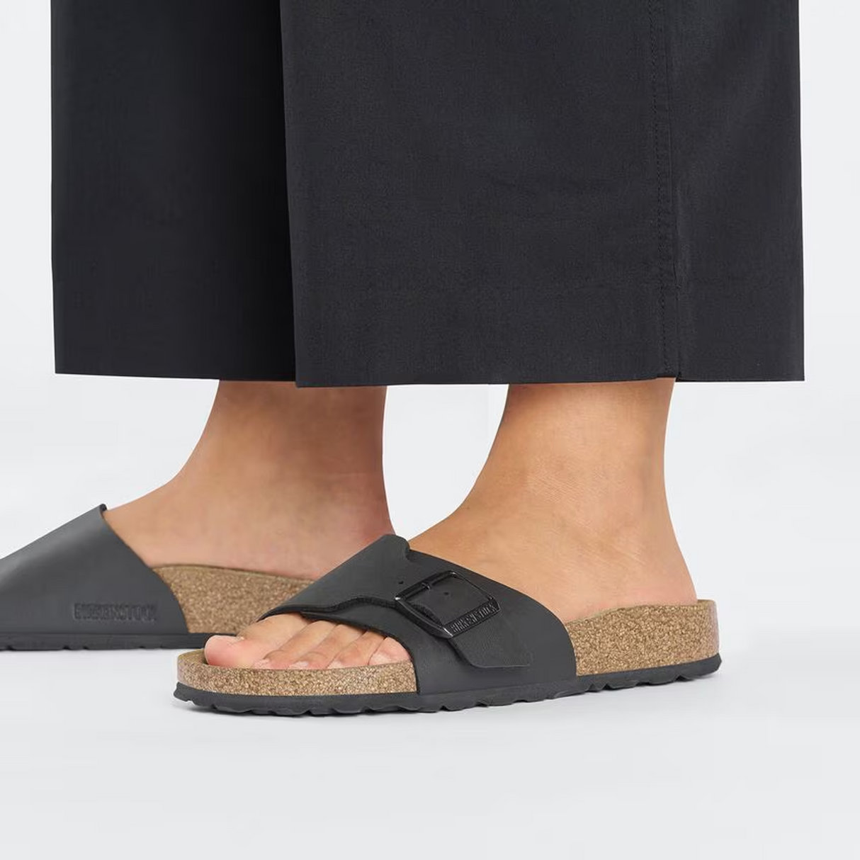 Birkenstock Catalina Narrow Slide Sandal (Women) - Black Birko-Flor Sandal - Slide - The Heel Shoe Fitters