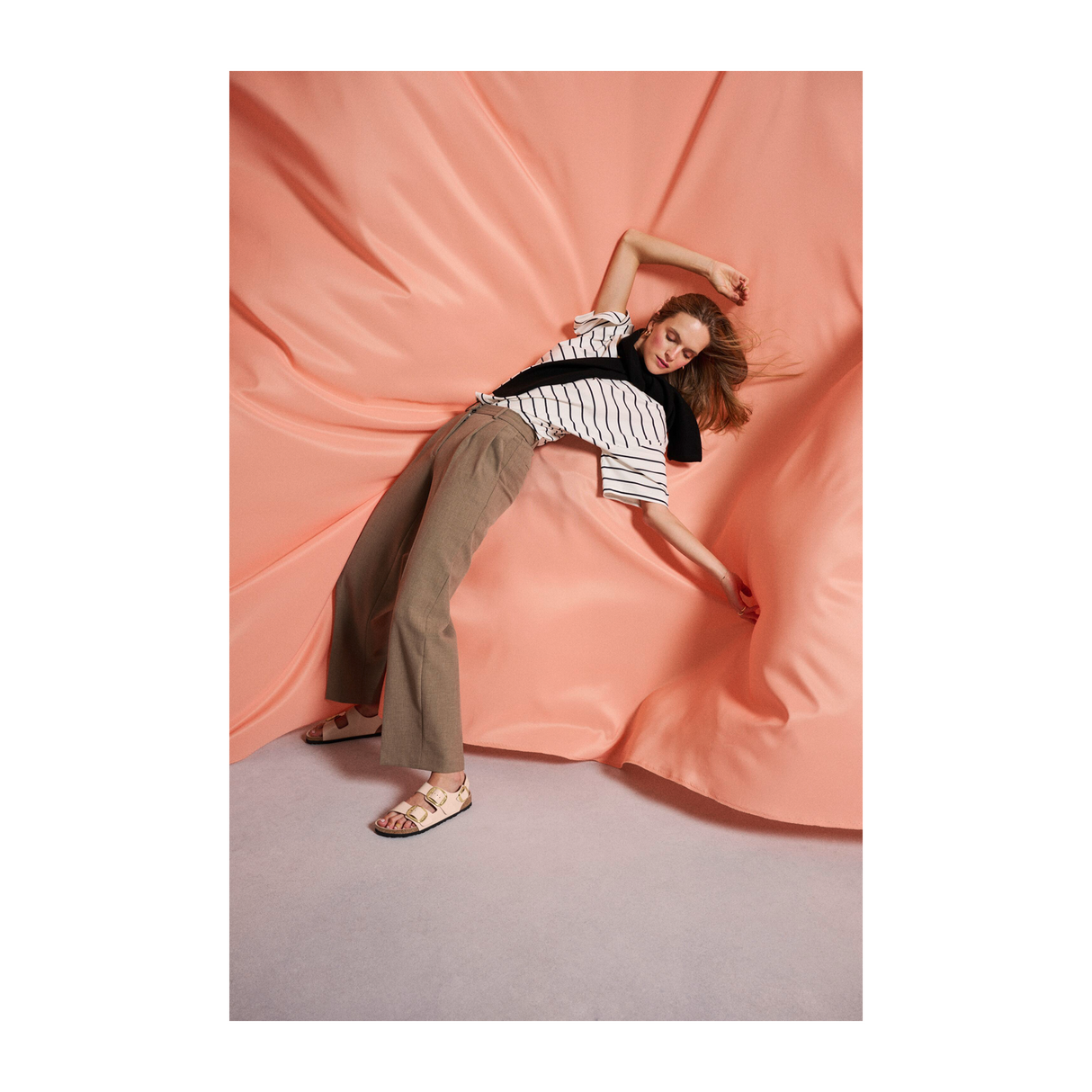 Birkenstock Milano Big Buckle Narrow Backstrap Sandal (Women) - High Shine New Beige Leather Sandal - Slide - The Heel Shoe Fitters