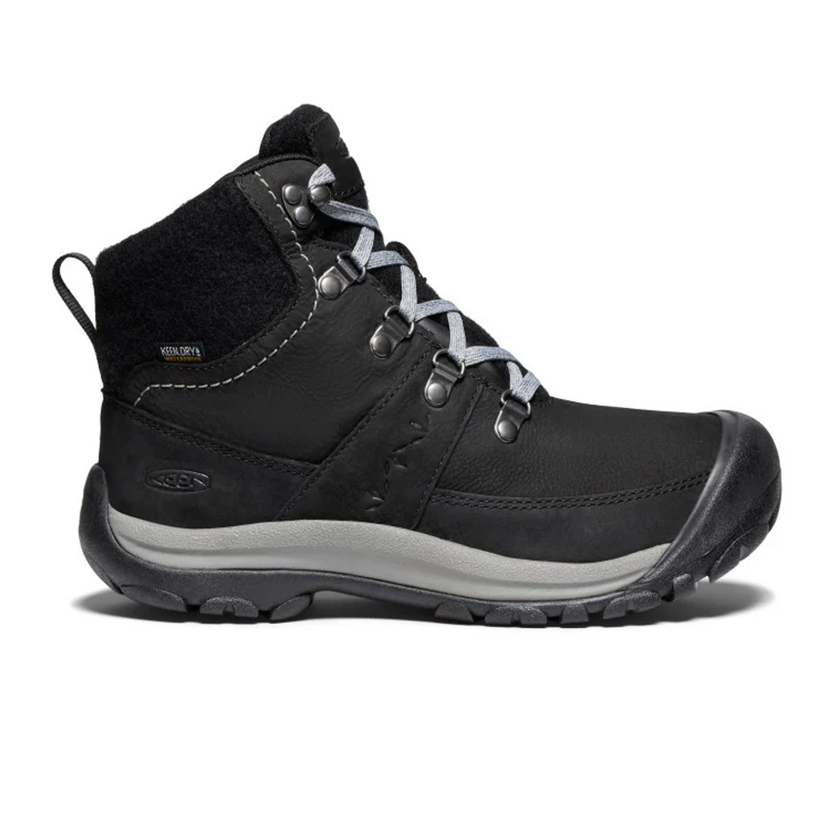 Keen Kaci III Winter Mid Waterproof Boot (Women) - Black/Steel Grey Boots - Winter - Mid Boot - The Heel Shoe Fitters
