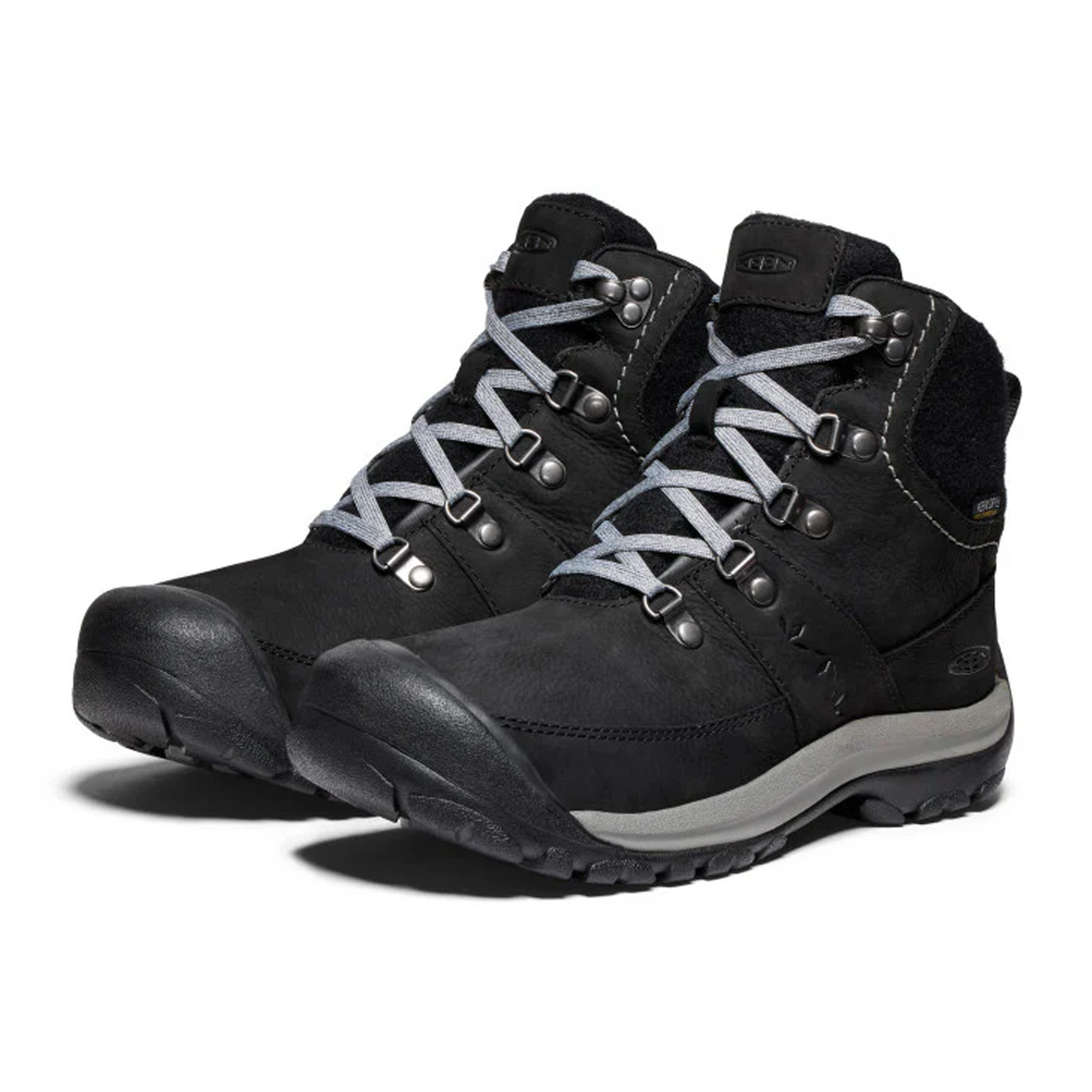 Keen Kaci III Winter Mid Waterproof Boot (Women) - Black/Steel Grey Boots - Winter - Mid Boot - The Heel Shoe Fitters