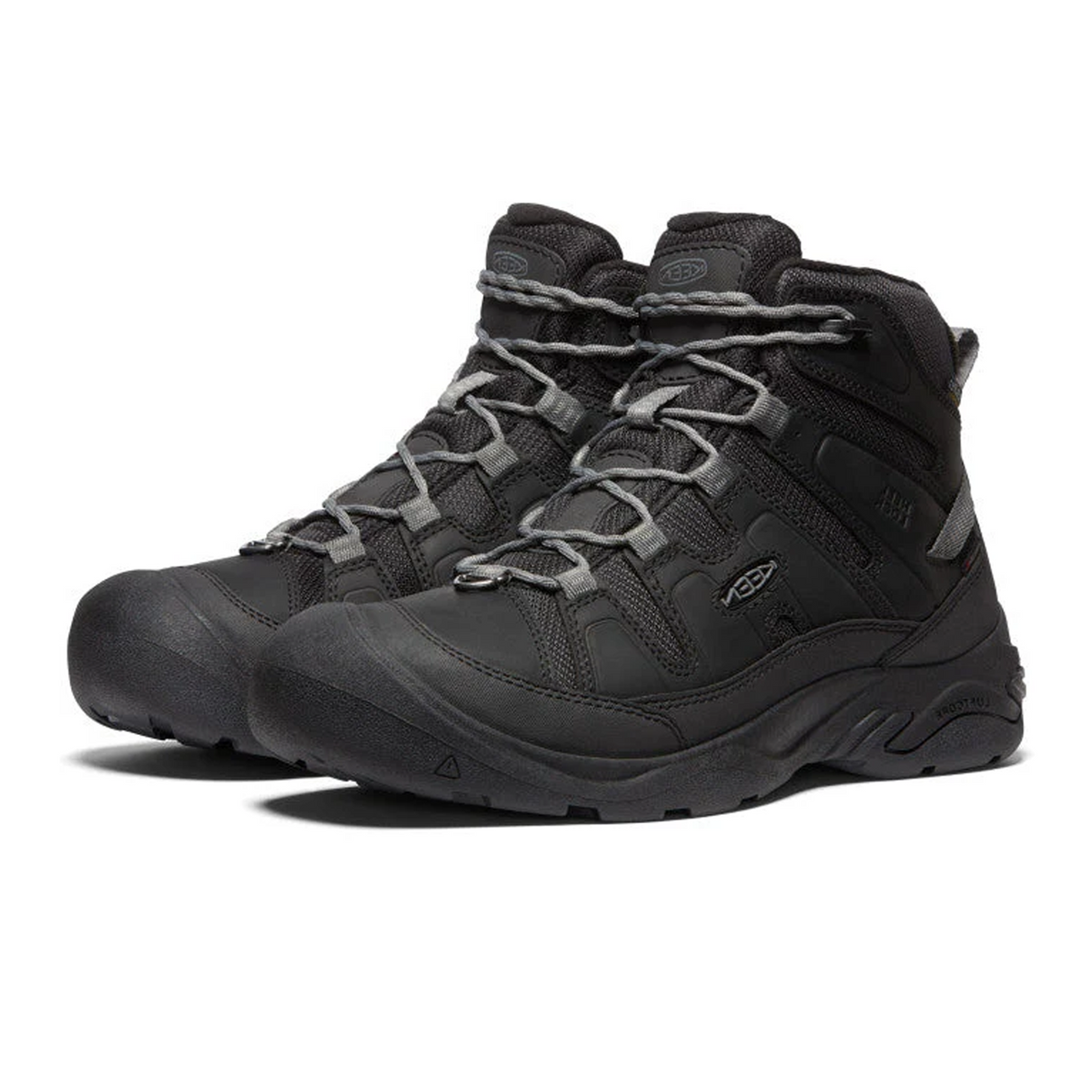 Keen Circadia Mid Polar Boot (Men) - Black/Steel Grey Boots - Hiking - Mid - The Heel Shoe Fitters