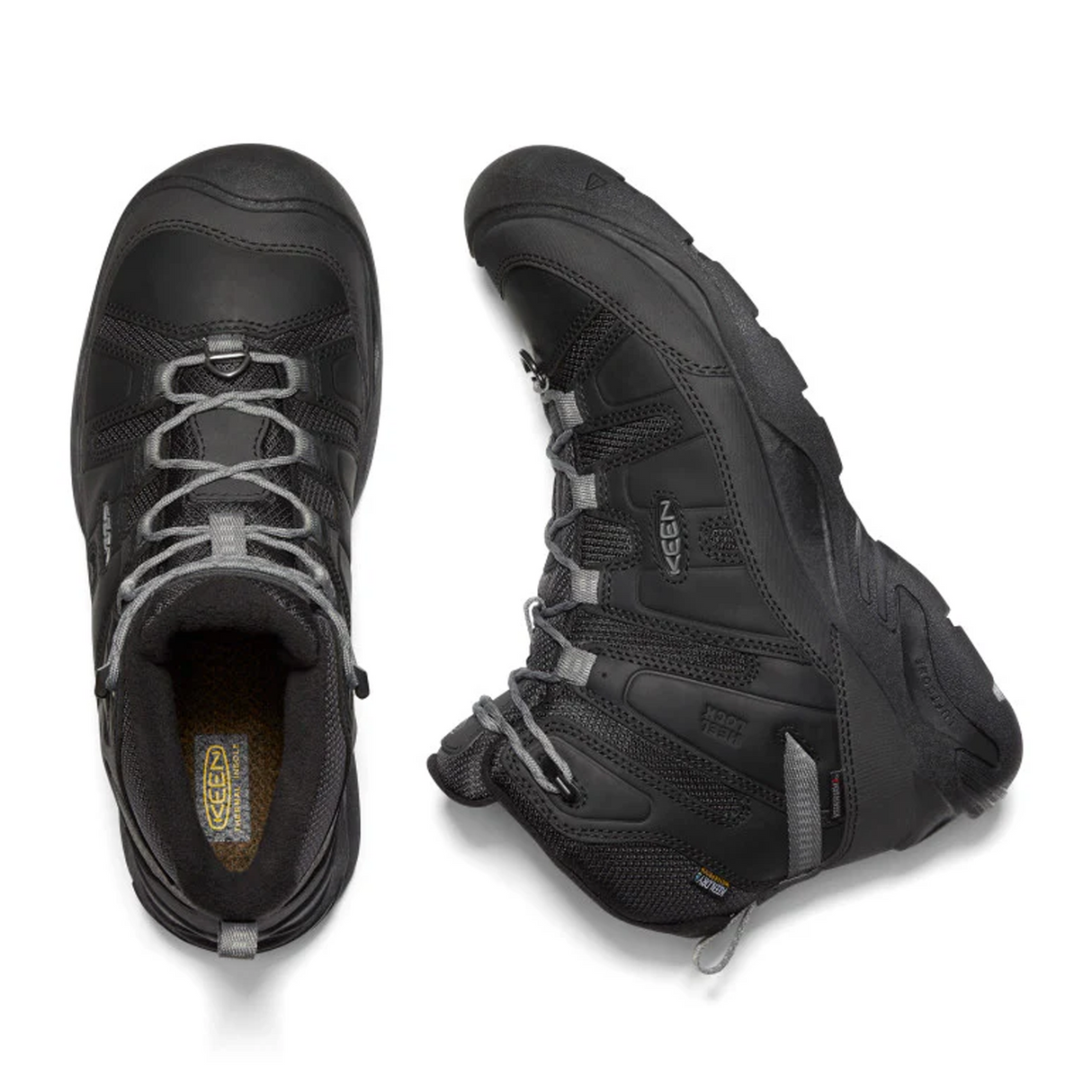 Keen Circadia Mid Polar Boot (Men) - Black/Steel Grey Boots - Hiking - Mid - The Heel Shoe Fitters