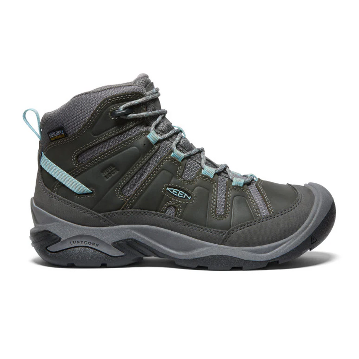 Keen Circadia Mid Waterproof Hiking Boot (Women) - Steel Grey/Cloud Blue Boots - Winter - Mid Boot - The Heel Shoe Fitters