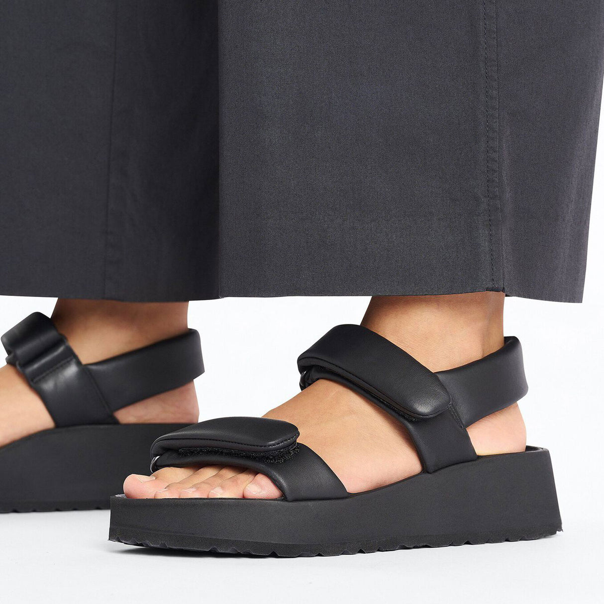 Birkenstock Theda Narrow Backstrap Sandal (Women) - Black Leather Sandal - Backstrap - The Heel Shoe Fitters