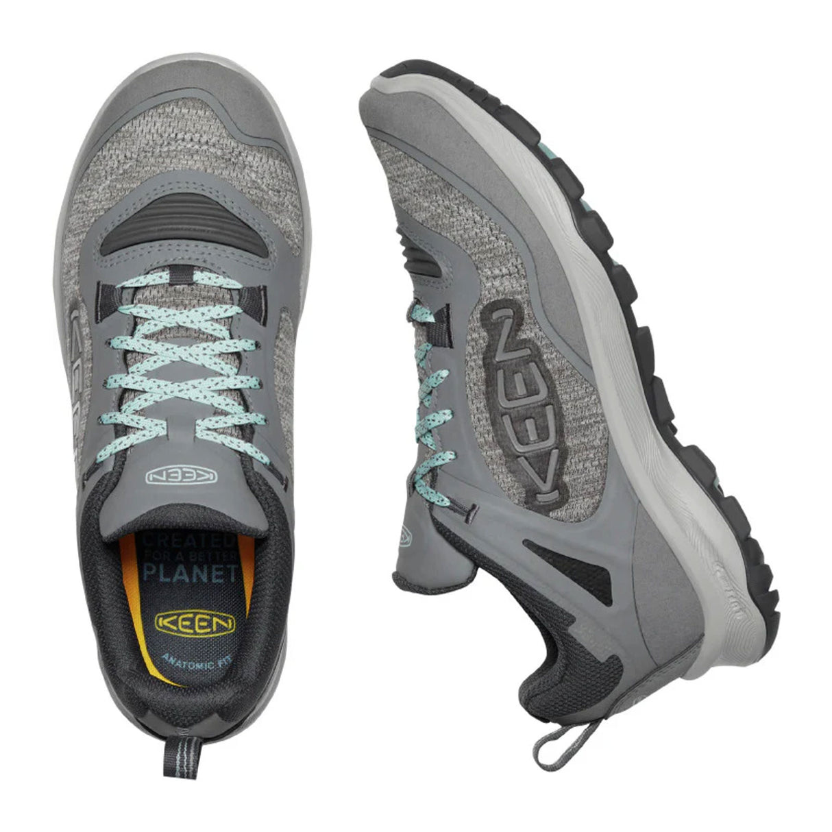 Keen Terradora Flex Low Waterproof Hiking Shoe (Women) - Steel Grey/Cloud Blue Hiking - Low - The Heel Shoe Fitters