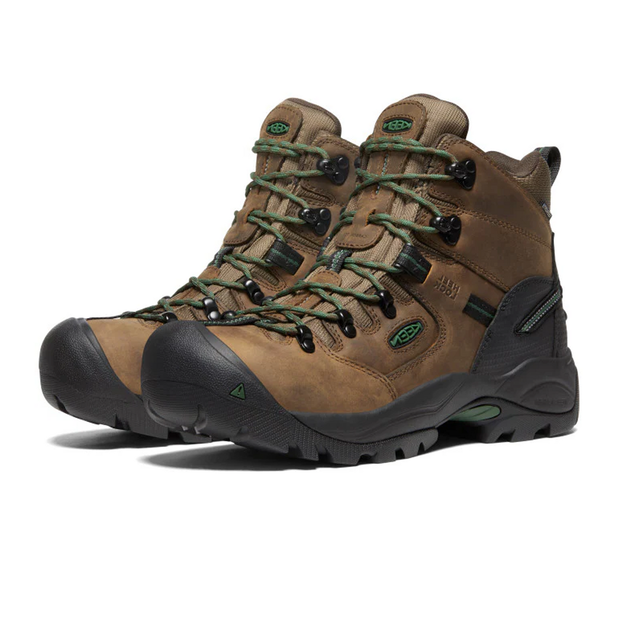Keen Utility Pittsburgh Energy 6" Waterproof Composite Toe Work Boot (Men) - Cascade Brown/Greener Pastures Boots - Work - 6 Inch - The Heel Shoe Fitters