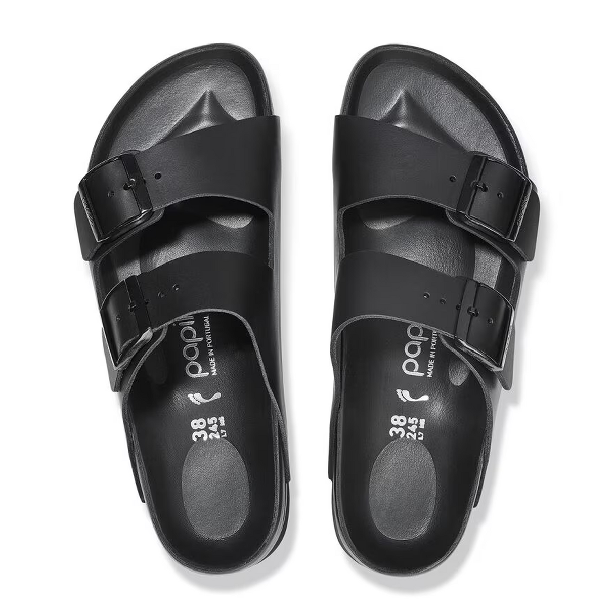 Birkenstock Arizona Flex Platform Narrow Slide Sandal (Women) - Black Leather Sandal - Slide - The Heel Shoe Fitters